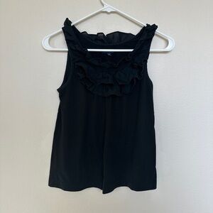 GAP Elegant Black Ruffled Women's Top